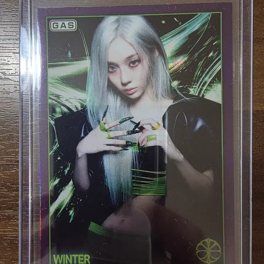[BUNJANG] aespa Winter Purple Foil Trading Photocard / GAS X AESPA(에스파) 포토카드 윈터 (퍼플 포일)