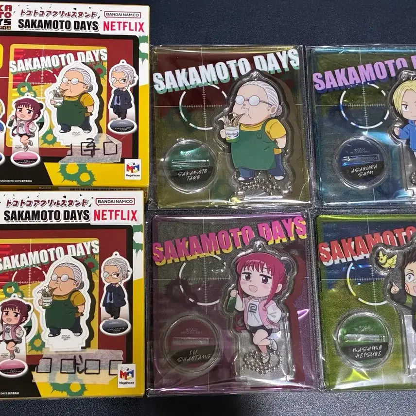 [BUNJANG] Megahouse Sakamoto Days Acrylic Stand Shopkeeper Set Bundle / 메가하우스 사카모토데이즈 아크릴스탠드 상점가 세트 일괄 판매
