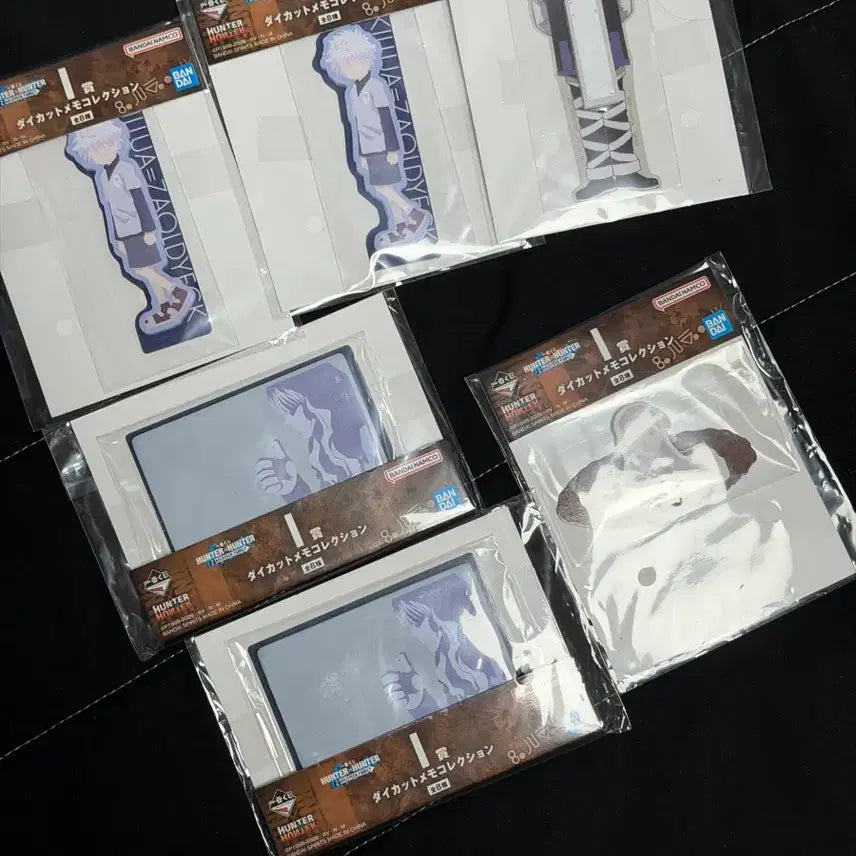 [BUNJANG] Hunter x Hunter Zoldyck Family Kuji Prize I Memo Pad Bundle Set / 헌터헌터 조르딕가 쿠지 I상 (메모지) 일괄