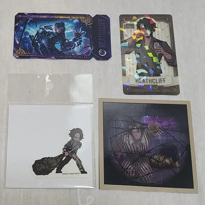 [BUNJANG] Limbus Company Bundle Set: Heathcliff Stickers, Manekineko Photocard, and Official Goods / 일괄) 림버스컴퍼니 림컴 히스 스티커, 마네키네코 포카 등 공굿 팝니다