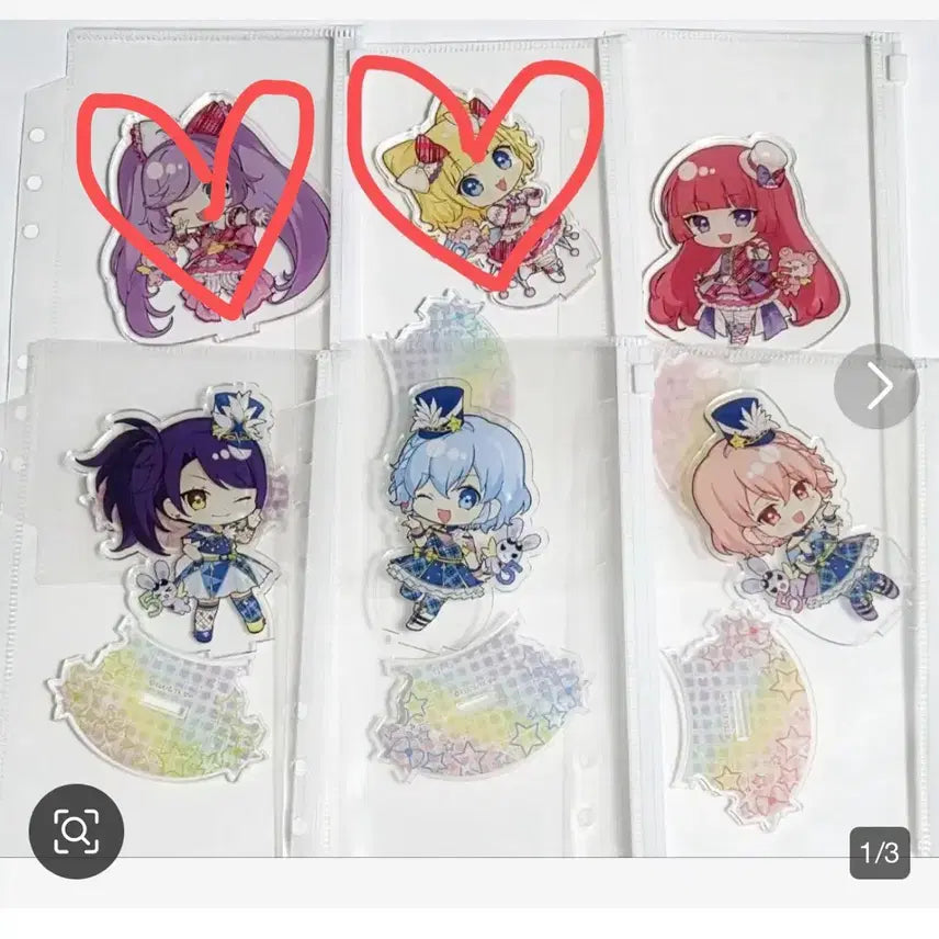 [BUNJANG] PriPara 5th Anniversary Acrylic Stand - Laala, Sophie, Sion, Dorothy, Leona (Split Set) / 공구) 프리파라 5주년 기념 아크릴 스탠드 공구 분철 소피 시온 도로시 레오나