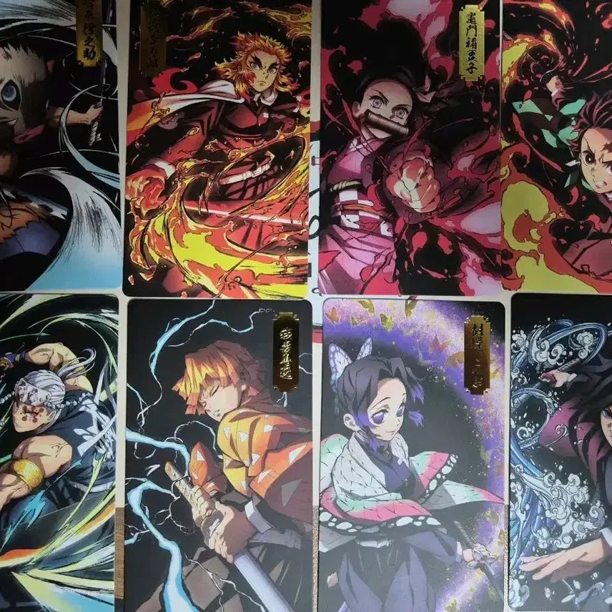 [BUNJANG] Demon Slayer Exhibition Limited Edition Collection Cards (Set of 8) / 귀멸의칼날 전시회 한정판 컬렉션 카드 (8종)