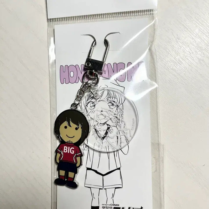 [BUNJANG] Detective Conan Exhibition Rose Keychain Ai Haibara / 코난전 아이템 키링 홍장미 하이바라 장미키링