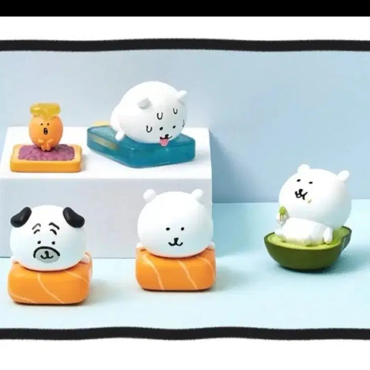 [BUNJANG] Nongdamgom Damgom Ate-damgom Figure Set (5 Types) / 농담곰 담곰이 먹었담곰 피규어 5종세트