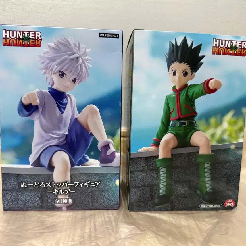 [BUNJANG] Hunter x Hunter Gon &amp; Killua Noodle Stopper Figure Bundle Set / (일괄) 헌터x헌터 곤 키르아 누들스토퍼 피규어