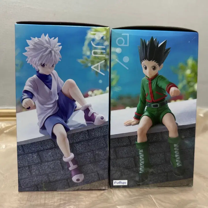 [BUNJANG] Hunter x Hunter Gon &amp; Killua Noodle Stopper Figure Bundle Set / (일괄) 헌터x헌터 곤 키르아 누들스토퍼 피규어