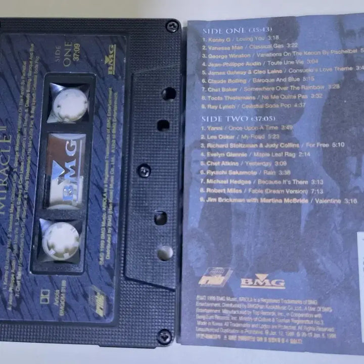 [BUNJANG] Miracle 2 (Unsealed Cassette Tape) - Ryuichi Sakamoto, Yanni, Kitaro, George Winston, etc. / 미라클 2 (개봉카세트테이프) 류이치 사카모토, 야니, 케니지, 조지 윈스턴 등