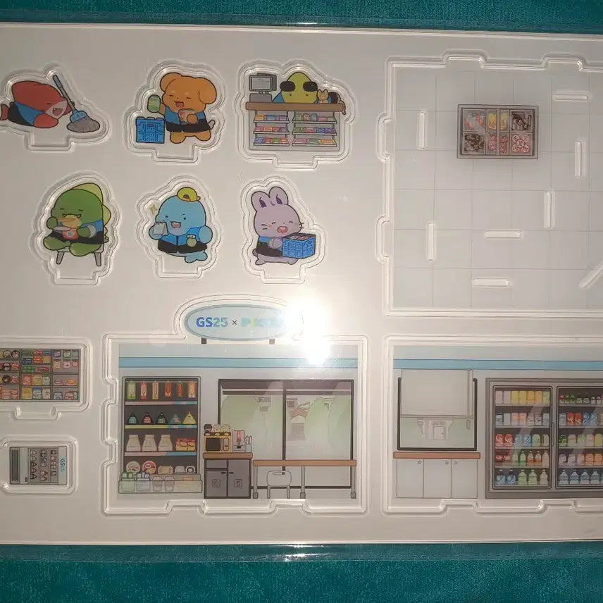 [BUNJANG] Pixelie GS Convenience Store Diorama Jamttul TV / 픽셀리 gs 편의점 디오라마 잠뜰티비