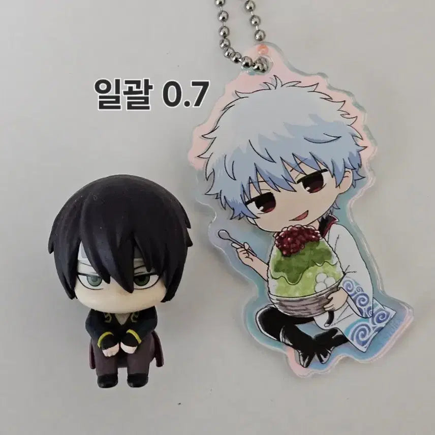 [BUNJANG] Gintama Machiboke Takasugi Shinsuke Figure Keychain / 은혼 마치보케 피규어 타카스기 긴토키 키링