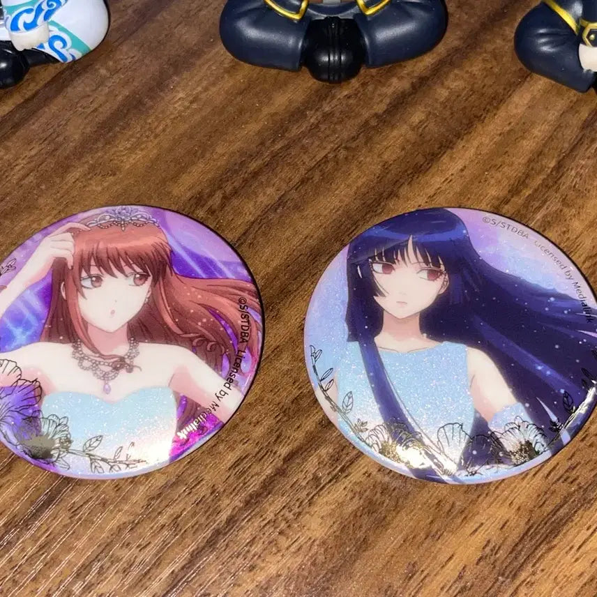 [BUNJANG] Gintama Wedding Can Badge Set Nobume Mutsu / 은혼 웨딩 캔뱃지 무츠 노부메 일괄