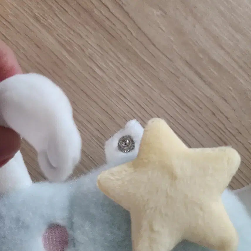 [BUNJANG] Heart Wing Plush Doll Clothes Light Blue / 하트 날개 누이 인형옷 라이트 블루 하늘색