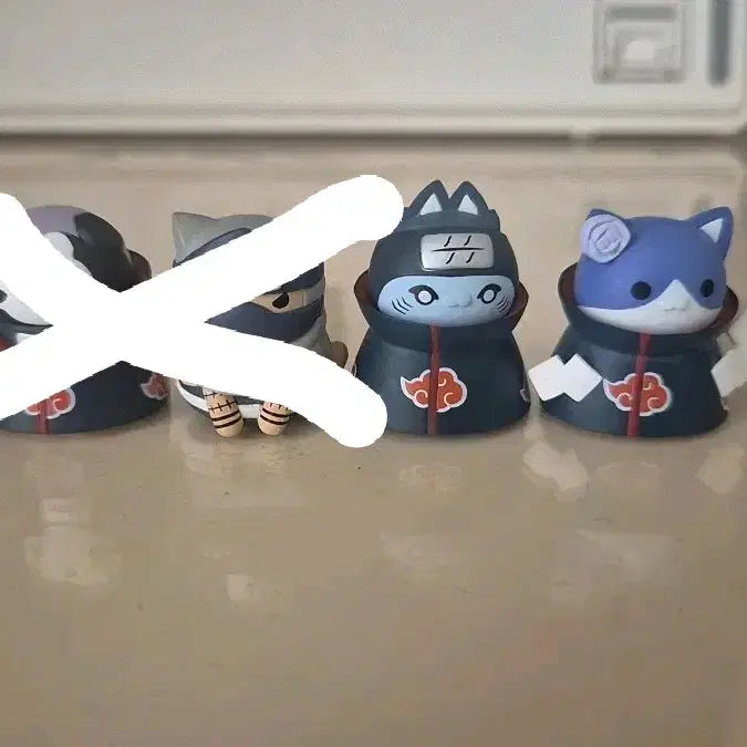 [BUNJANG] NaruCat Naru-To Akatsuki Konan Kisame Figure (Opened) / 나루토 메가캣 냐루토 아카츠키 코난 키사메 개봉품 일괄