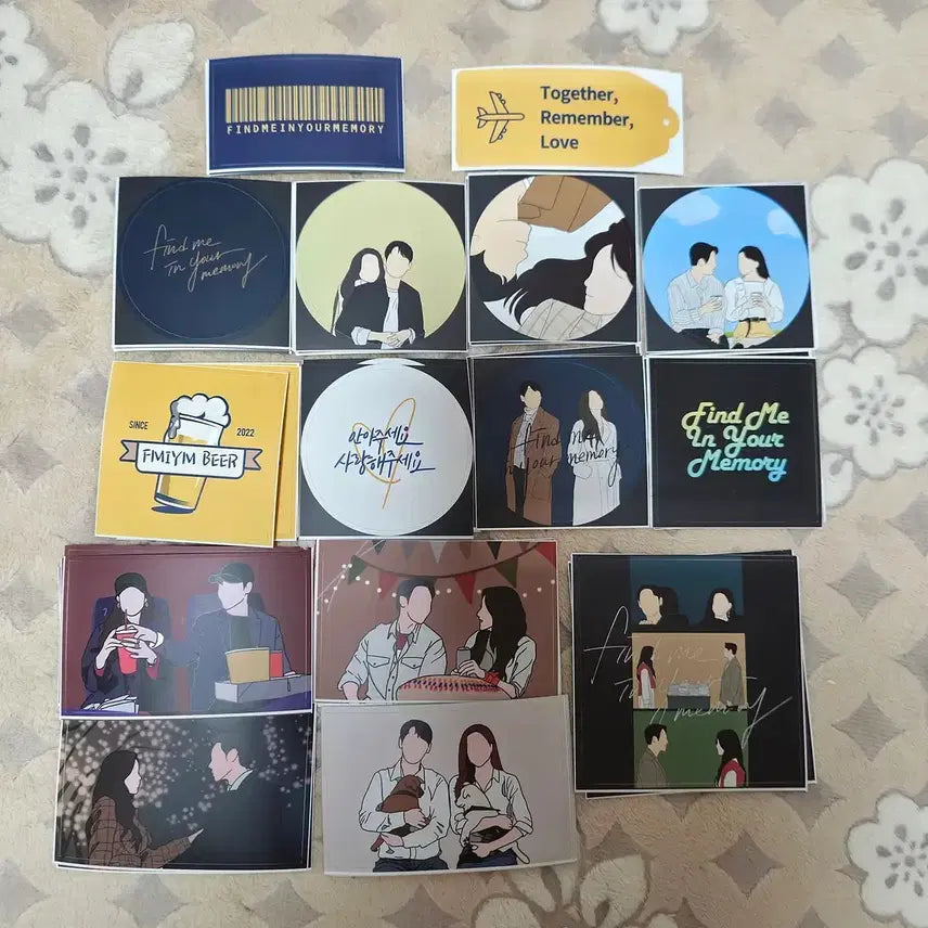 [BUNJANG] Find Me In Time Drama Merchandise Bundle (Kim Dong Wook, Moon Ga Young) / 드라마 그남자의 기억법 공구 굿즈 (김동욱,문가영) 키링 스티커 등