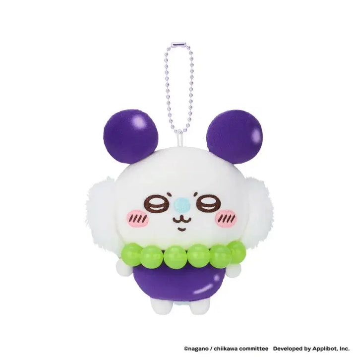 [BUNJANG] Chiikawa Pocket Fruits Mascot Keychain (Grape Momonga) / 치이카와 포켓 과일 후르츠 마스코트 인형 키링 포도 모몽가