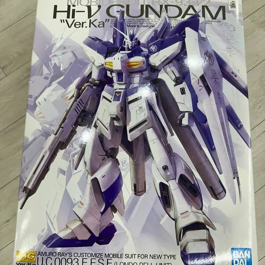 [BUNJANG] Bandai MG Hi-Nu Gundam Ver.Ka Plastic Model Kit / MG 하이뉴 버카 Ver.Ka