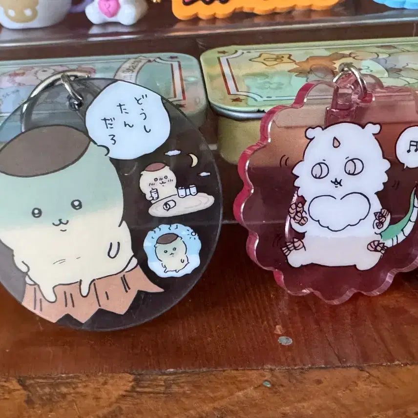 [BUNJANG] Chiikawa Kurimanju Gacha Keychain (Set of 2) / 치이카와 큐리만쥬 가챠 키링 2종