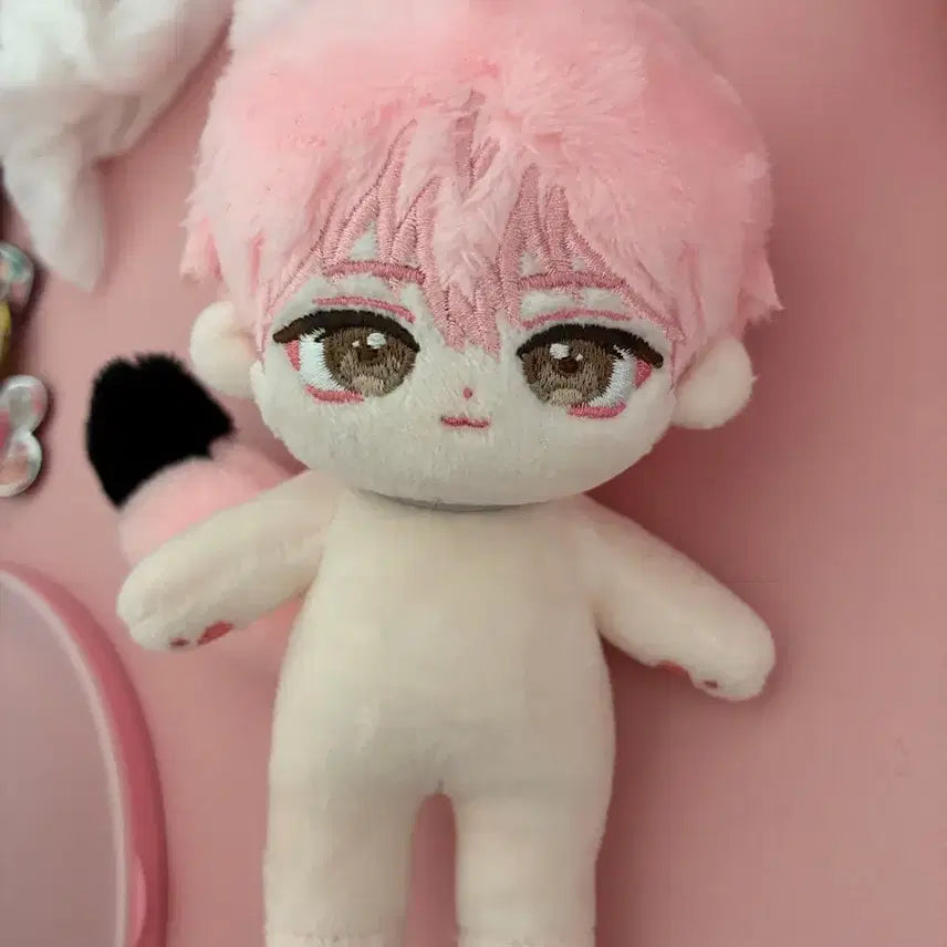 [BUNJANG] Demojuk Pink Mundaesom Doll 10cm / 핑크문대솜깅이 솜인형 10cm데못죽