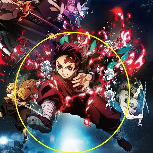 [BUNJANG] Demon Slayer Tanjiro Mugen Train &amp; Mugen Castle Arc Kibi Visual Acrylic Stand Bundle Set / (일괄) 귀멸의 칼날 탄지로 무한열차편, 무한성편 키비주얼 아크릴 스탠드