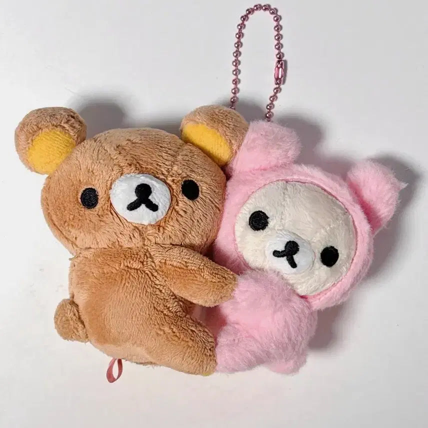 [BUNJANG] Rilakkuma Korilakkuma Nakayoshi Hugging Doll Keychain / 리락쿠마 코리락쿠마 나카요시 안은 인형키링