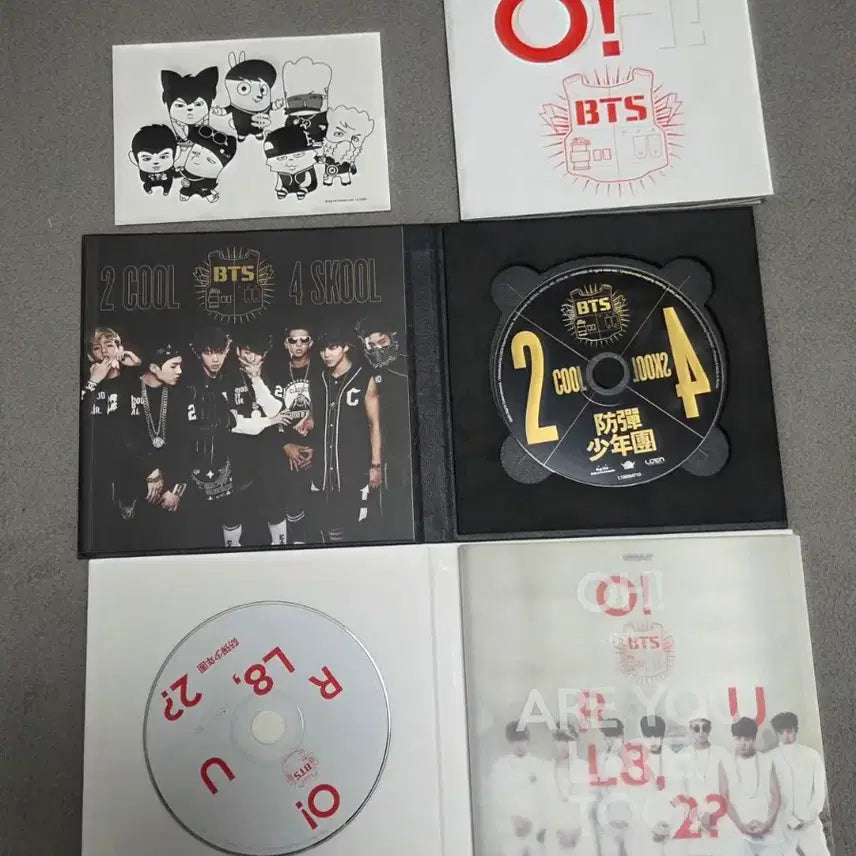 [BUNJANG] BTS 2 Cool 4 Skool + O!RUL8,2? Bundle Set / 방탄 앨범(2 cool 4 skool + o!rul8,2?)