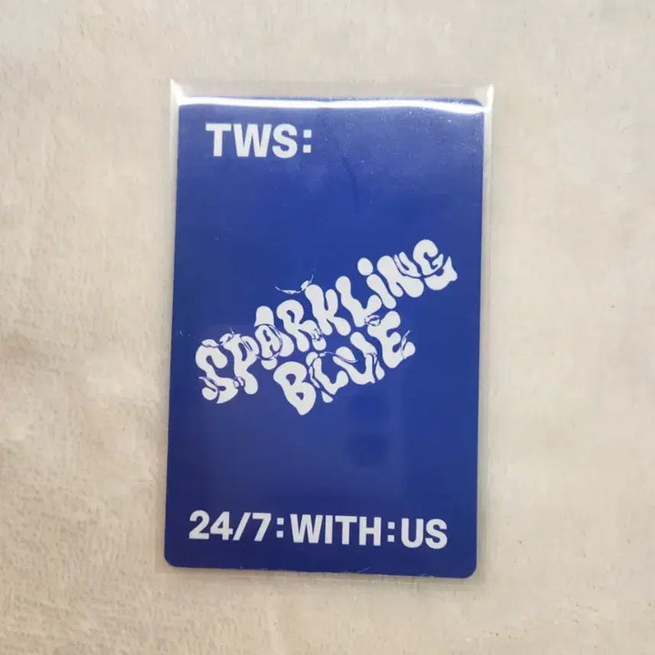 [BUNJANG] TWS Hanji Sparkling Blue Photocard / 투어스 한진 포카
