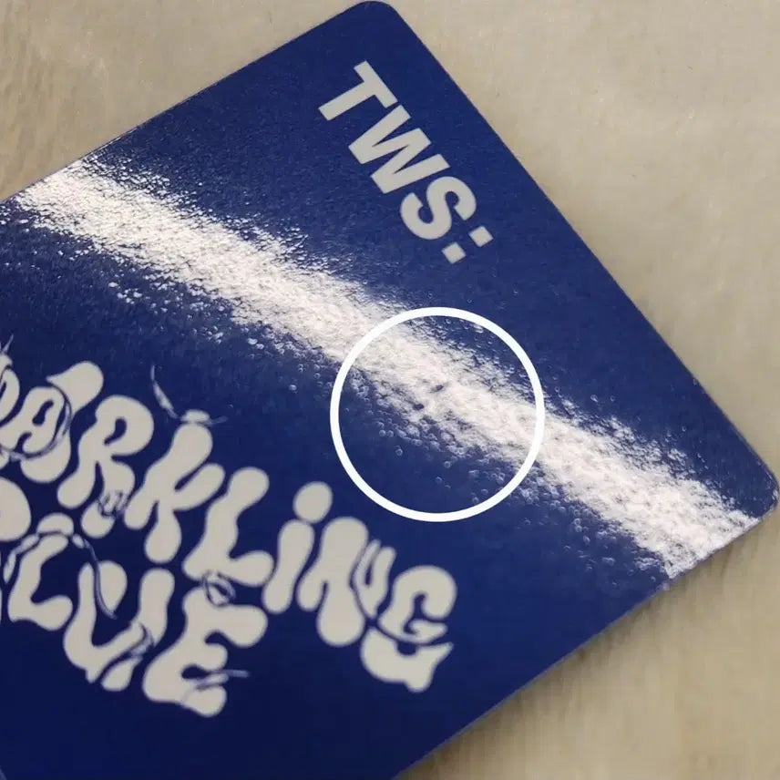 [BUNJANG] TWS Hanji Sparkling Blue Photocard / 투어스 한진 포카