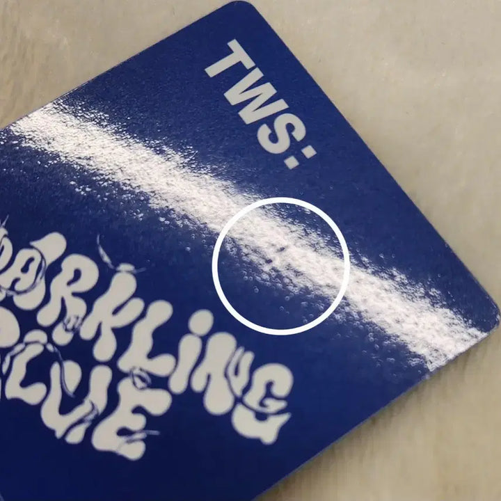 [BUNJANG] TWS Hanji Sparkling Blue Photocard / 투어스 한진 포카