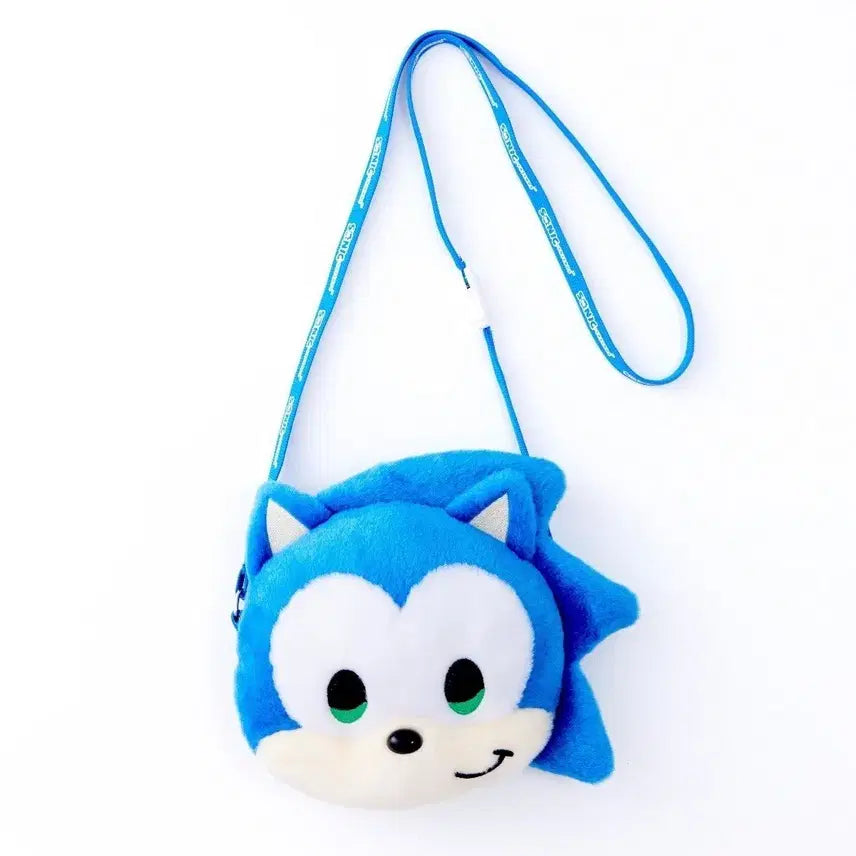 [BUNJANG] Sonic the Hedgehog Face Plush Bag / 소닉 더 헤지혹 얼굴인형가방