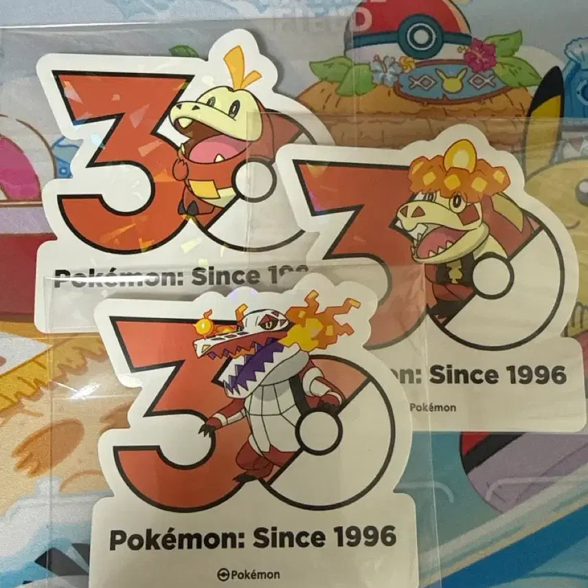 [BUNJANG] Pokemon 30th Anniversary Stickers - Torkoal, Coalossal, Armarouge / 포켓몬스터 30주년 스티커 - 뜨아거, 악뜨거, 라우드본