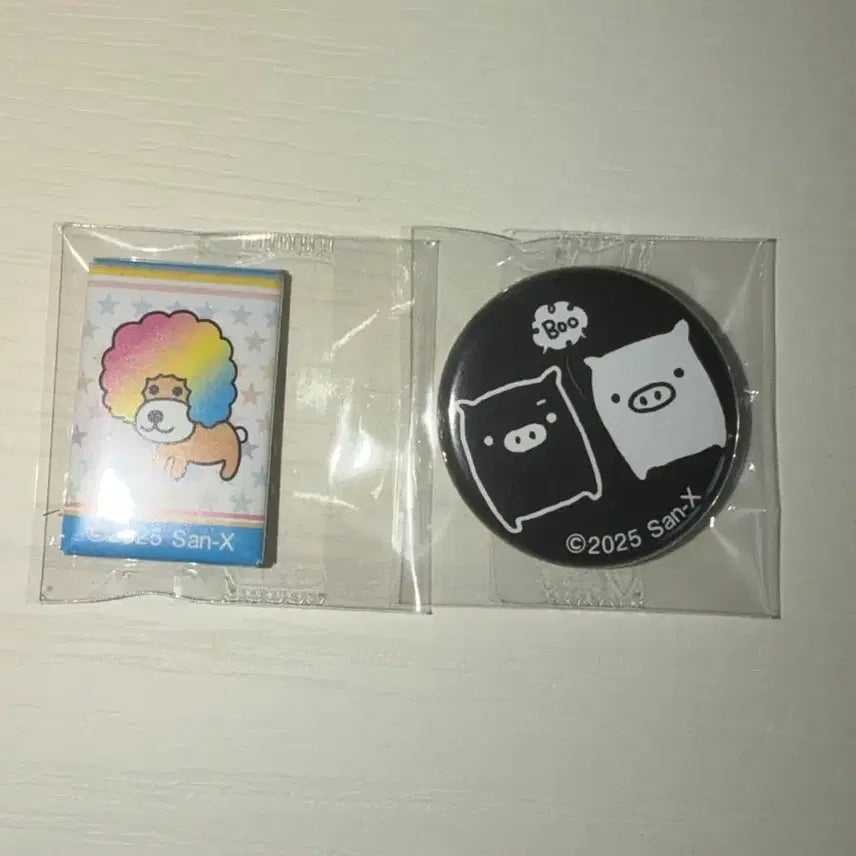 [BUNJANG] San-X Afro Ken Monokurobu Can Badge / 산엑스 아프로켄 모노쿠로부 캔뱃지