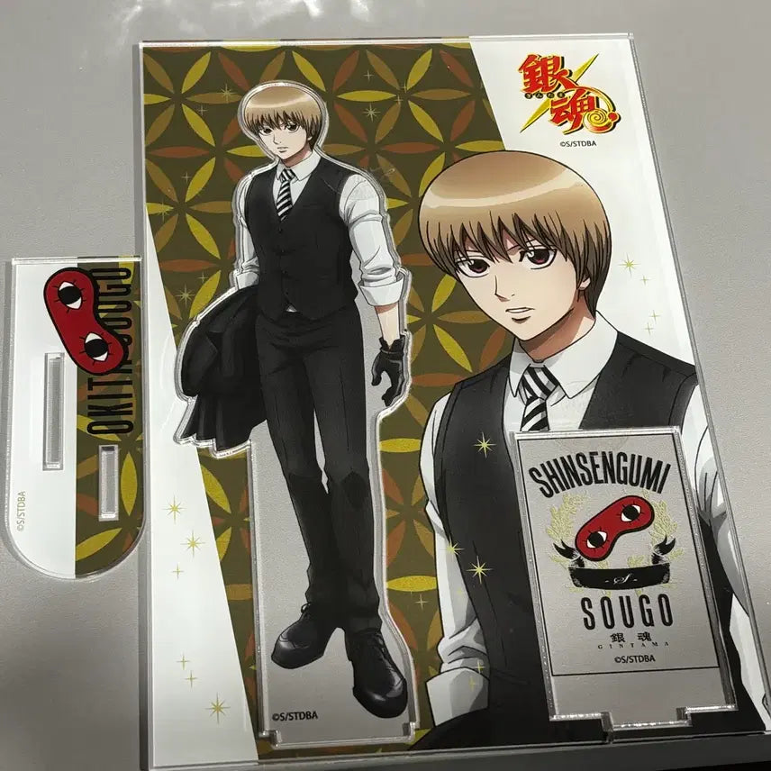 [BUNJANG] Gintama Okita Sougo Large Acrylic Stand Black Suit Ver. / 은혼 오키타 소고 큰 아크릴 스탠드 블랙수트정장