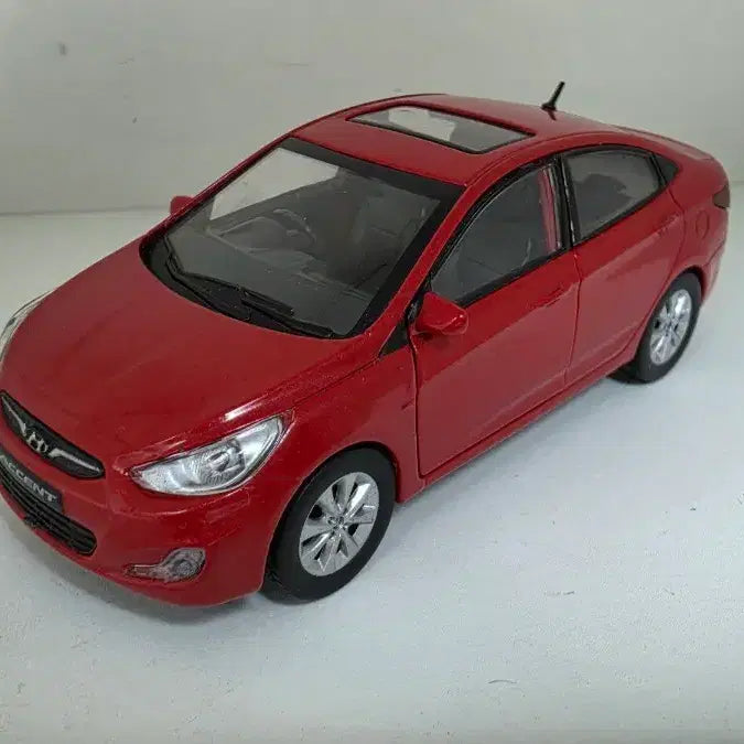 [BUNJANG] Hyundai All New Accent 1:38 Scale Red Model Car / 현대 올 뉴 엑센트 1:38 레드
