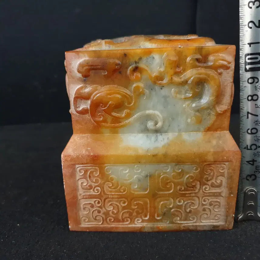 [BUNJANG] Spring and Autumn Period Jade Seal / (수원만물)출토 춘추전국시기 화전옥 통옥 황재 옥새