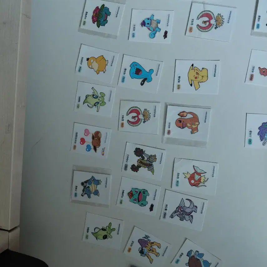[BUNJANG] Pokemon Stickers and Cards Bundle Set / 포켓몬 띠부실및 카트 일괄 판매