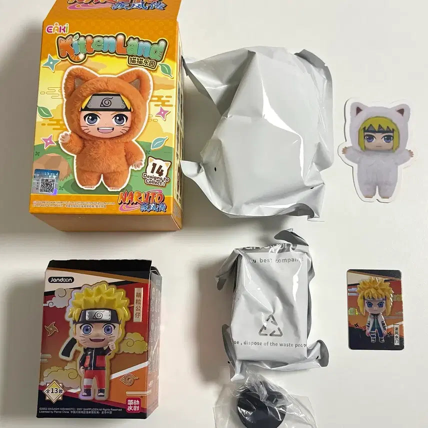 [BUNJANG] Naruto Minato Standing Mini Figure &amp; Mini Rasengan Set / 나루토 미나토 스탠딩 미니 피규어, 미니 나부부 세트