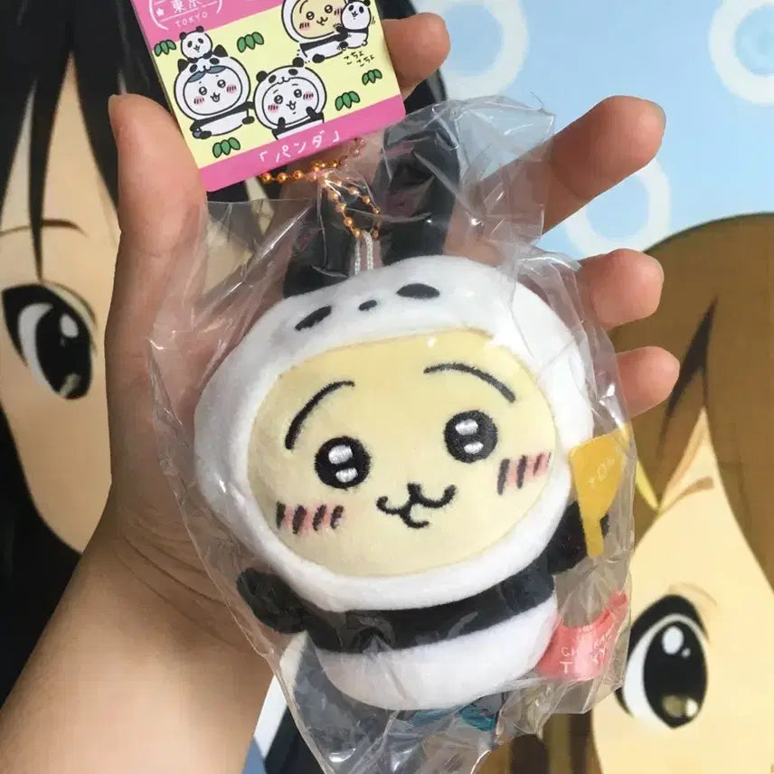 [BUNJANG] Cheekawa Tokyo Regional Limited Panda Usagi Mascot Plush Doll Keychain / 먼작귀 치이카와 도쿄 지역한정 판다 우사기 마스코트 누이구루미 인형 키링