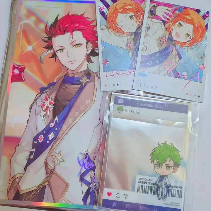 [BUNJANG] Ensemble Stars! MoFun Pop-up Yuuta Hinata Kuro Bundle Set Special Photocard Shikishi Polaroid / (일괄) 앙스타 앙상블스타즈 모펀 팝업 쥬이스 특전 유우타 히나타 쿠로 7만원 특전 포토카드 색지 폴라로이드