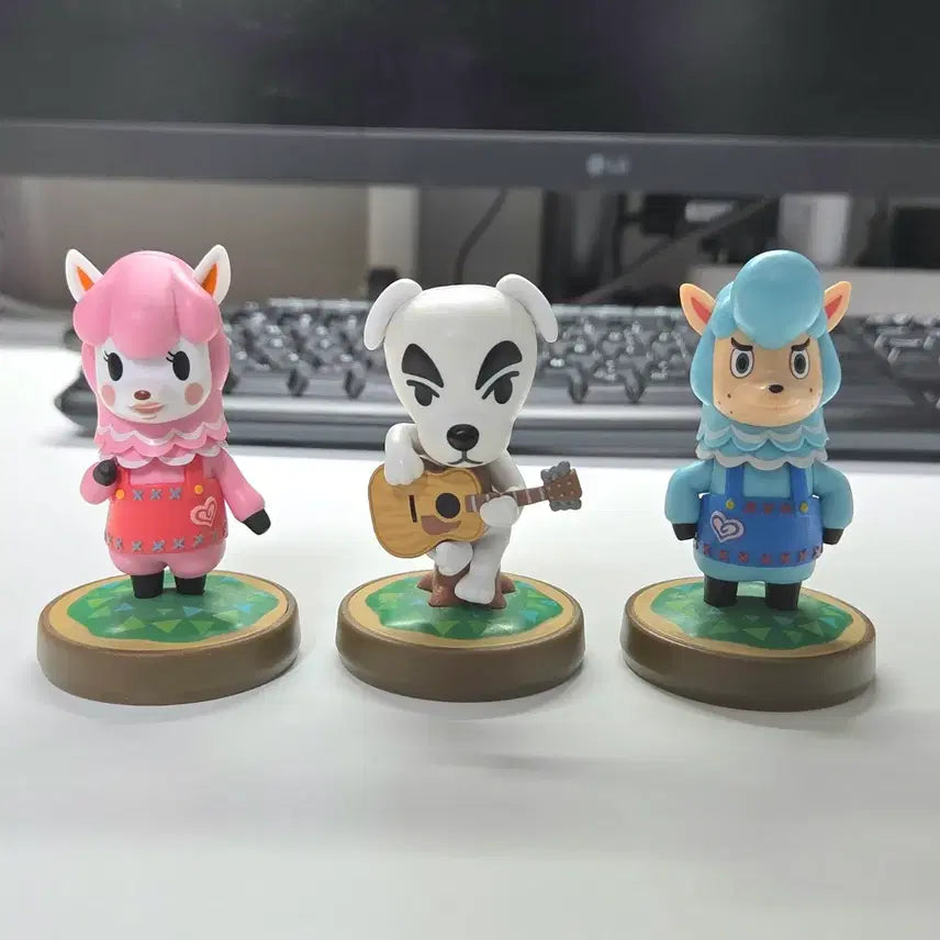[BUNJANG] Animal Crossing Amiibo Figures Set (3 Types) / 동물의숲 아미보 피규어 3종 일괄