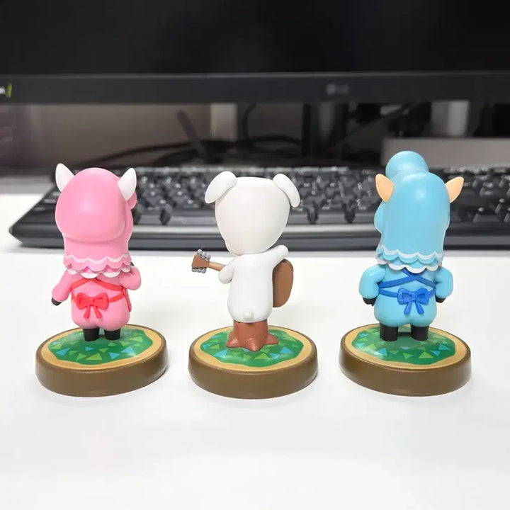 [BUNJANG] Animal Crossing Amiibo Figures Set (3 Types) / 동물의숲 아미보 피규어 3종 일괄