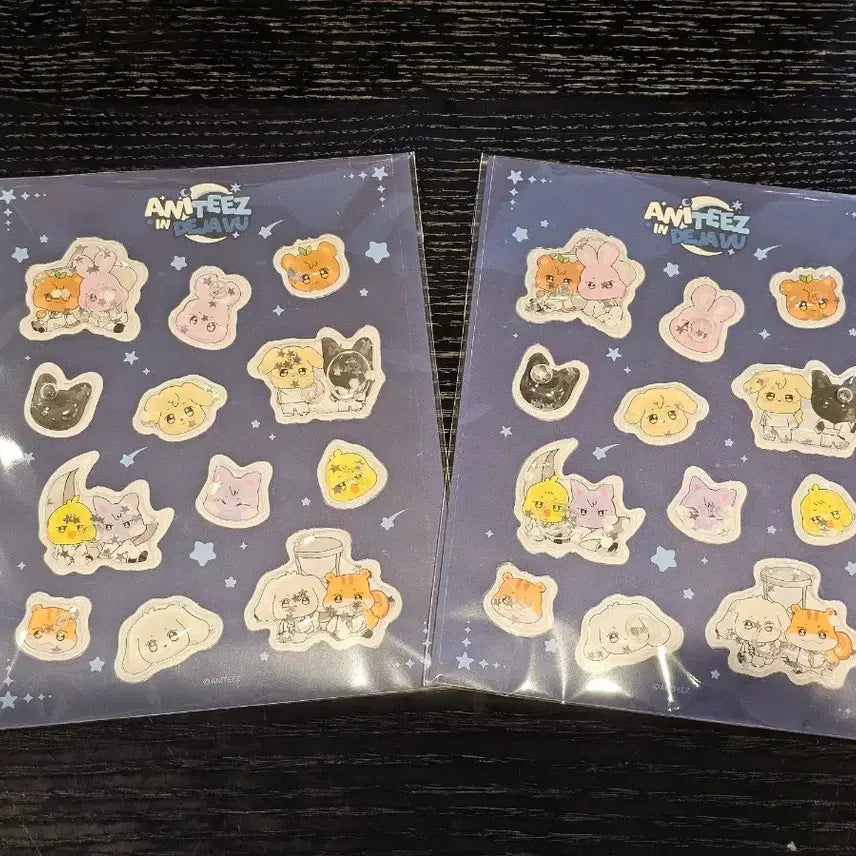 [BUNJANG] Ateez Aniteez Water 3D Stickers Bundle Set / 일괄) 포카x 애니티즈 워터 입체 스티커 2장 에이티즈 ateez aniteez