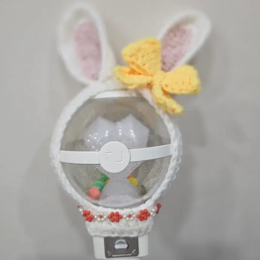 [BUNJANG] Cheering Stick Cover with Bunny Ears and Yellow Ribbon / 뽑봉 커버 (소심이 목걸이)