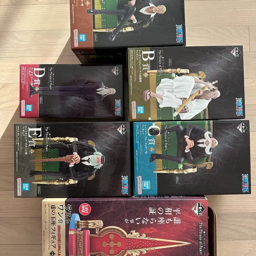 [BUNJANG] Ichiban Kuji One Piece Gorosei ABCDE Last One Prize Set (Sealed) / 제일복권 원피스 오로성 ABCDE 라스트원상(미개봉) 풀 세트