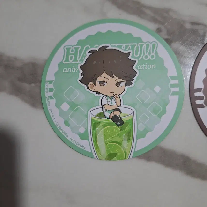 [BUNJANG] Haikyu!! Animate Cafe Collaboration POB Coaster Tooru Oikawa, Osamu Miya / 하이큐!! 애니메이트 카페 콜라보 특전 코스터 오이카와 토오루, 미야 오사무