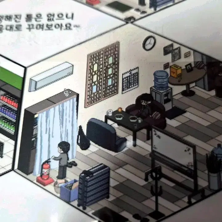 [BUNJANG] Dollar-nim Hyunmu Team Office Deco Sticker Set / 달러님 현무팀 사무실 스티커 꾸미기