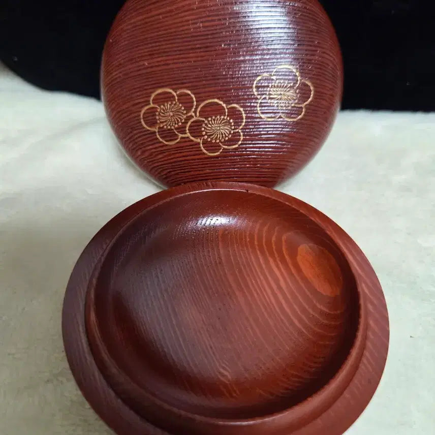 [BUNJANG] Antique Incense Container, Hundreds-Year-Old Wood, Fusumatsu Made / 결이 살아있는 나무 향합