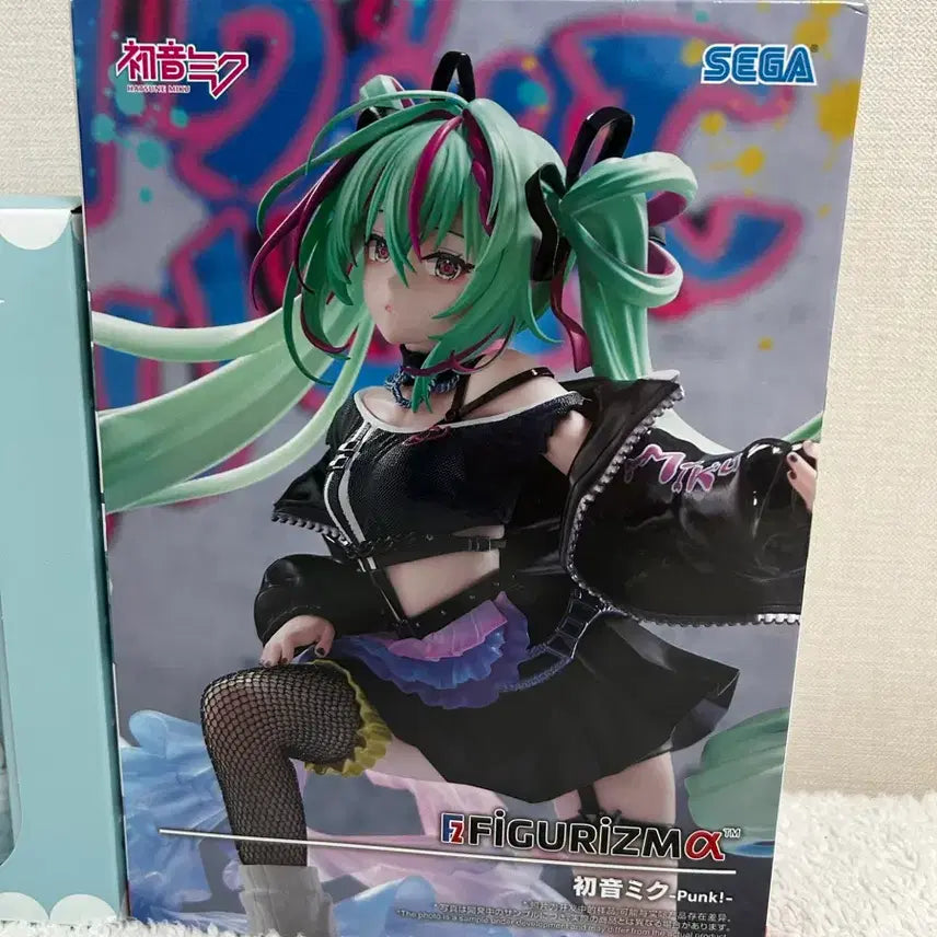 [BUNJANG] Hatsune Miku Figure &amp; Parasol Set / 하츠네미쿠 피규어+양우산