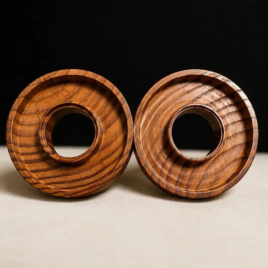 [BUNJANG] Set of 2 Japanese Wooden Tea Trays / 일본  나무 차탁2점