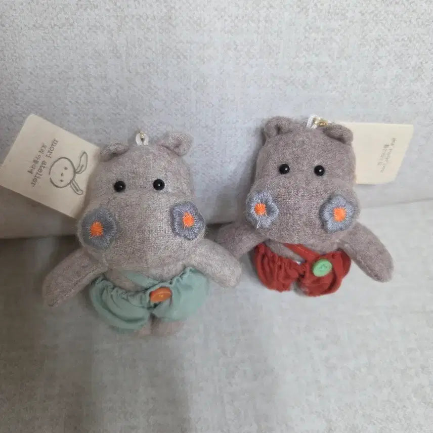 [BUNJANG] Mori Atelier Hippo Plush Keyring Set / (새상품) 모리 아뜰리에 하마 인형 키링 세트