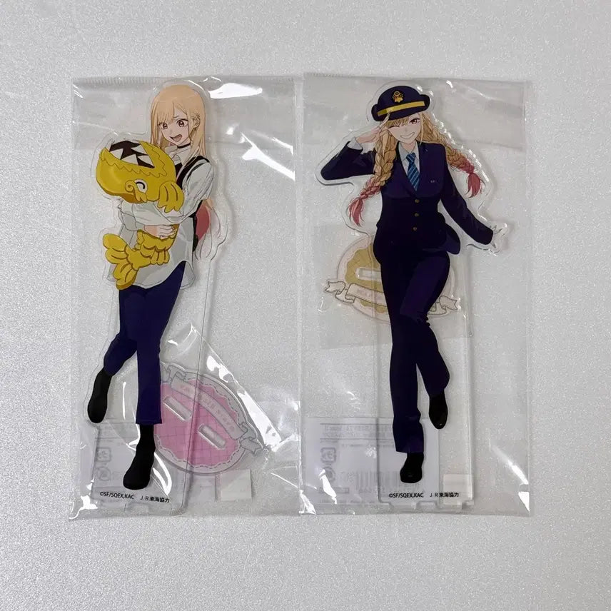 [BUNJANG] Bisque Doll Kitagawa Marin JR Tokai Collaboration Limited Edition Acrylic Stand Set / 한정판 JR도카이 키타가와마린 역무원&amp;사복 아크릴스탠드 비스크돌
