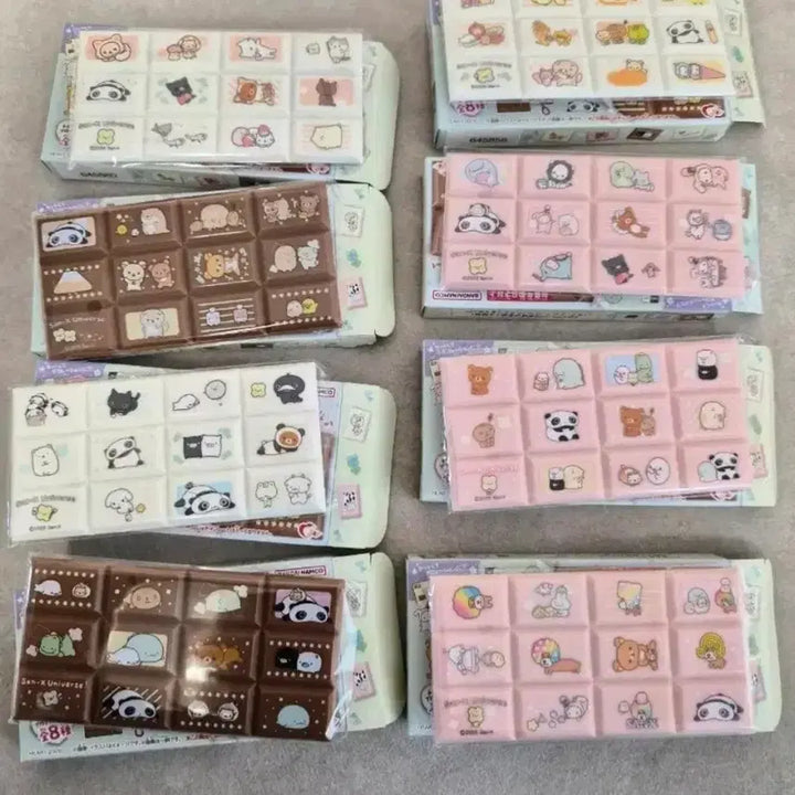 [BUNJANG] San-X Rilakkuma Chocolate Tile Sticker Set / 산엑스 리락쿠마 초콜렛 타일스티커(일본새상품)